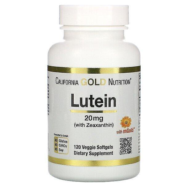 California Gold Nutrition, Lutein with Zeaxanthin, 20 mg, 120 Veggie Softgels on Productcaster.