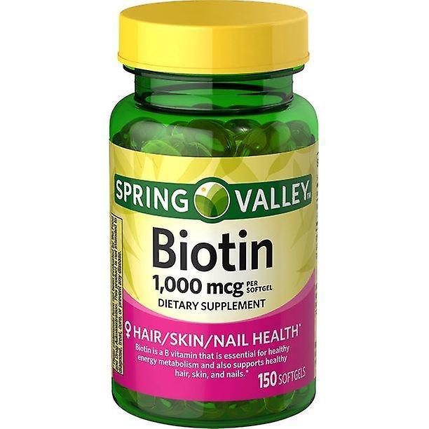 Spring Valley Kevätlaakson biotiini softgels, 1000mcg, 150 laske on Productcaster.