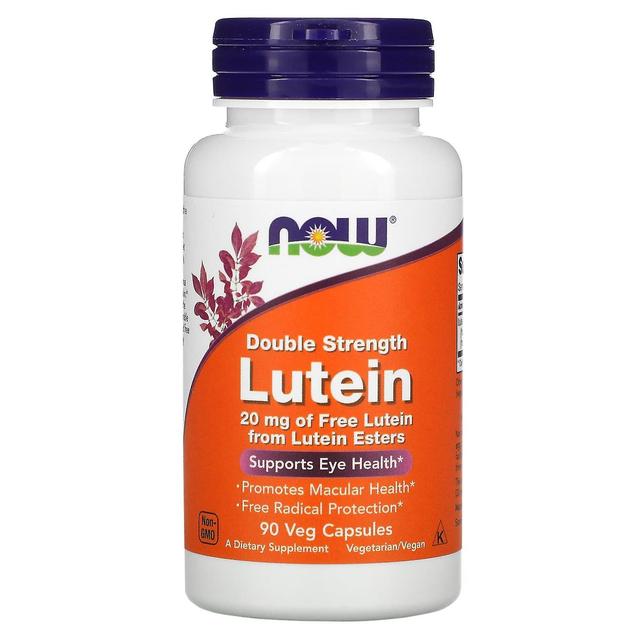 NOW Foods, Lutein, Double Strength, 90 Veg Capsules on Productcaster.