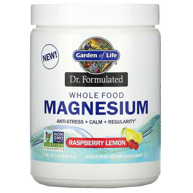 Garden of Life Jardim da Vida, Dr. Formulado, Alimento Integral Magnésio em Pó, Limão de Framboesa, 7 oz (198,4 g) on Productcaster.