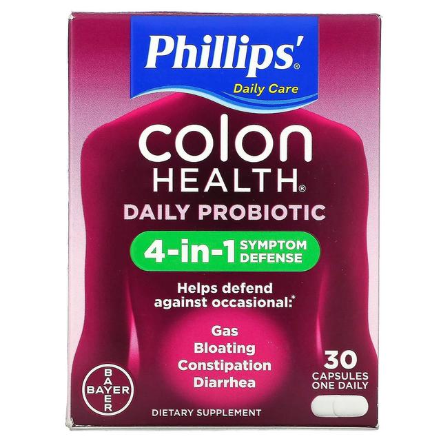 Phillips, Colon Sundhed Daily Probiotic Supplement, 30 kapsler on Productcaster.