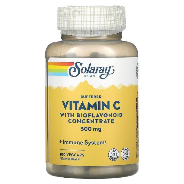 Solaray, Vitamina C tamponata con concentrato di bioflavonoidi, 500 mg, 100 VegCaps on Productcaster.