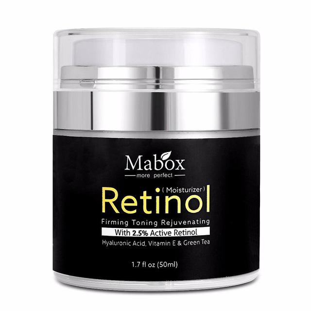 Mabox 50ml Retinol 2.5%Moisturizer Face Cream Hyaluronsyra AntiAging Ta bort Wrinkle Vitamin E Collagen Smooth Whitening Cream on Productcaster.