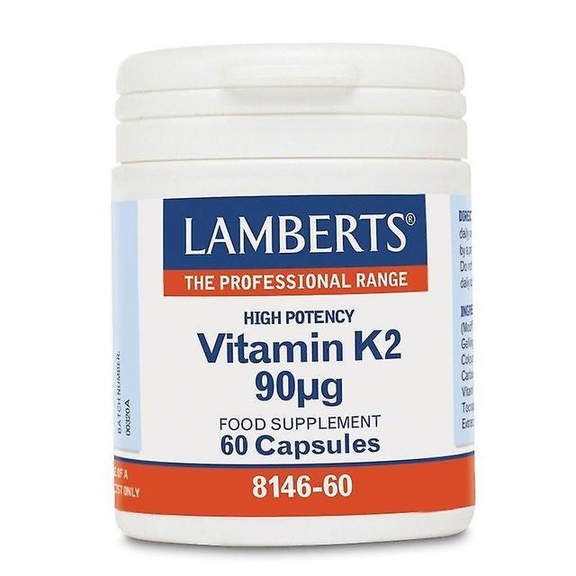 Lamberts vitamin K2 90ug kapsler 60 (8146-60) on Productcaster.