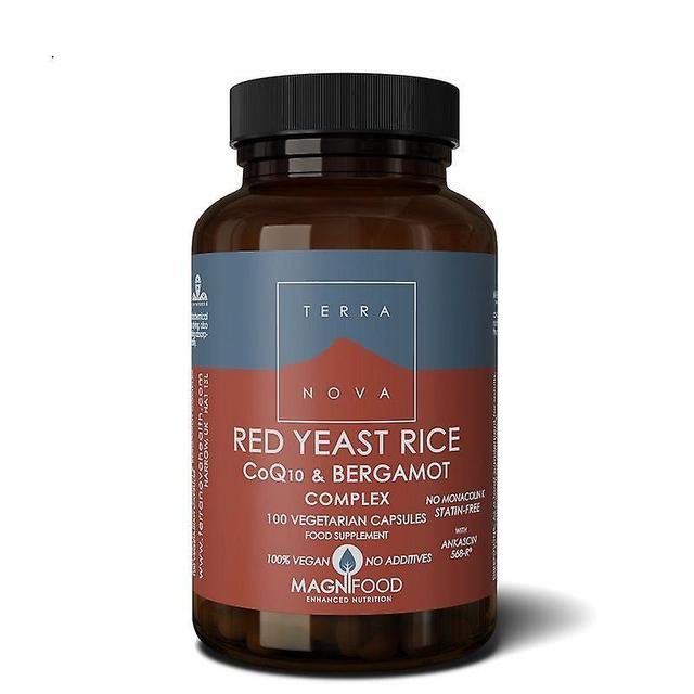 Terra Nova Terranova Red Yeast Rice, COQ-10 & Bergamot Complex Vegicaps 100 (T1919) on Productcaster.