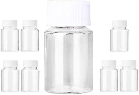 Fankie666 8 Pcs Clear Empty Bottles (20ml) For Pills, Chemicals, Or Liquids on Productcaster.