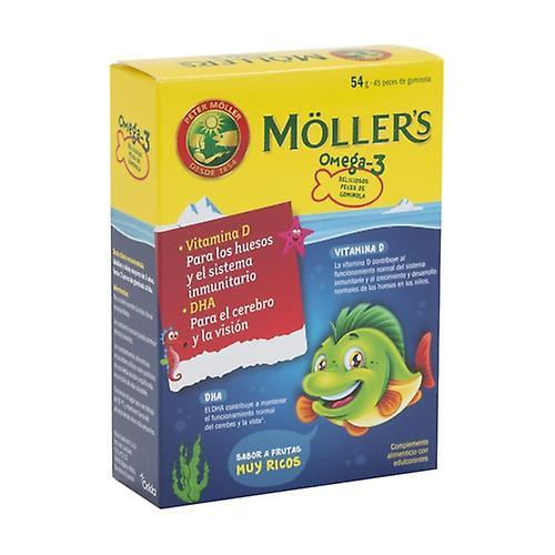 Möller's Gummies Omega 3 45 Jelly beans on Productcaster.