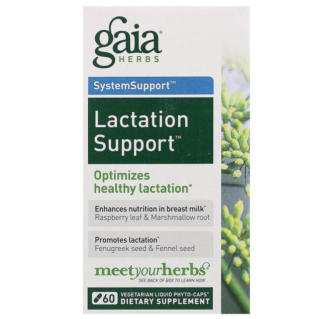 Gaia Herbs, SystemSupport, Lactation Support, 60 wegetariańskich płynnych fito-caps on Productcaster.