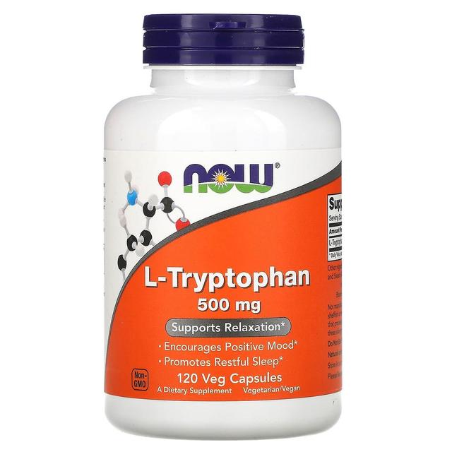 NOW Foods NU Fødevarer, L-Tryptophan, 500 mg, 120 Veg Caps on Productcaster.