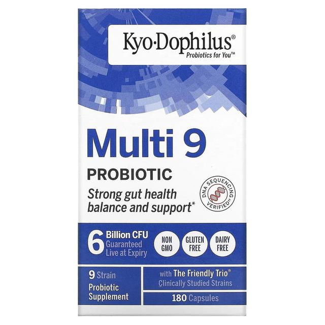 Kyolic, Kyo-Dophilus, Multi 9 Probiotic, 6 Miliardi CFU, 180 Capsule on Productcaster.