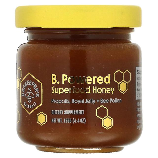 Beekeepers Naturals Biodlarens naturals, B. Powered Superfood Honung, 4.4 oz (125 g) on Productcaster.