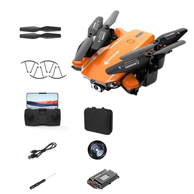 Portable Black/oranges Drone-camera With Bag 360 Flip Speed Adjustment Quadcopters Gifts For Kids Adults Orange Single8K 2B on Productcaster.