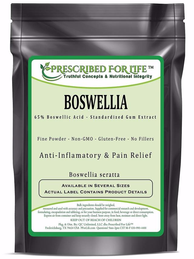 Prescribed For Life Boswellia - 65% Boswellic Acid Natural Gum Extract Powder (Boswellia seratta) 12 oz (340 g) on Productcaster.