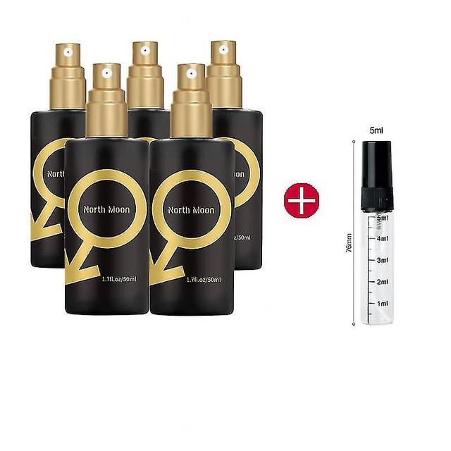 50ml Golden Lure Pheromone Perfume Spray Long Lasting Glamour Light Fragrances For Men Women Attract 5PCS send bottle on Productcaster.