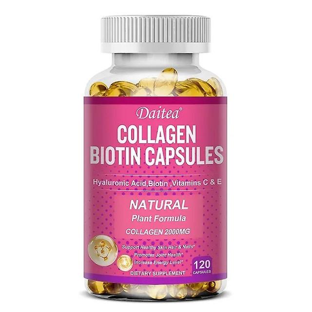 Sofirn Collagen Biotin Supplement, Hyaluronic Acid, Vitamin C, E-Hair, Skin, Nails and Energy, Vegan Capsules 120 count-1bottle on Productcaster.