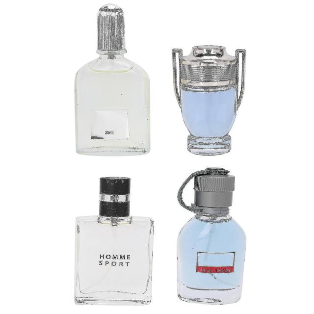 Woosien 4pcs 25ml Men Perfume Long Lasting Natural Fragrance Male Spray Perfume Set Gift on Productcaster.