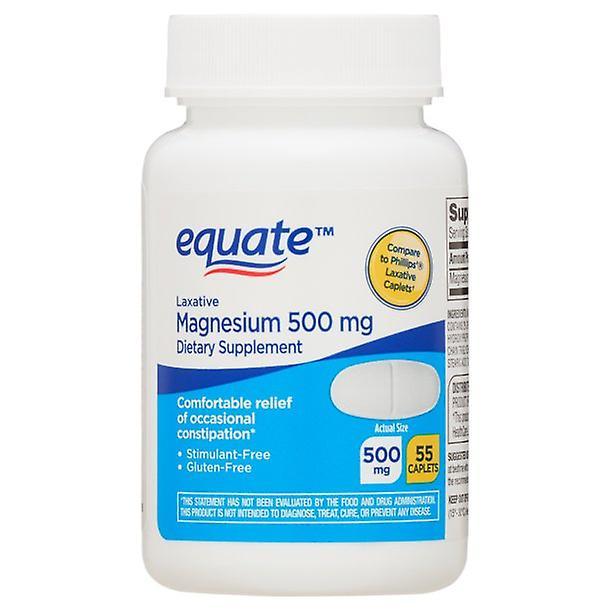 Equate magnesium laxative caplets, 500 mg, 55 count on Productcaster.