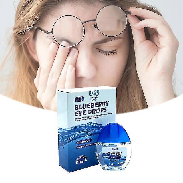 15pcs Relieve Eye Fatigue Blueberry Eye Drops Cleanning Detox Sterilization Protect Eyesight Eyes Relax Care Liquid on Productcaster.