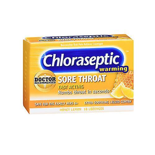 Med Tech Products Chloraseptic Warming Sore Throat Lozenges, Honey Lemon 18 each (Pack of 1) on Productcaster.