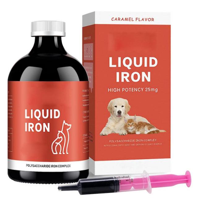 60ml Liquid Iron Supplement For Anemic Pets - Polysaccharide Iron Complex Formulated To Support Blood Health And Malnutrition - Highly Effective, Fast on Productcaster.