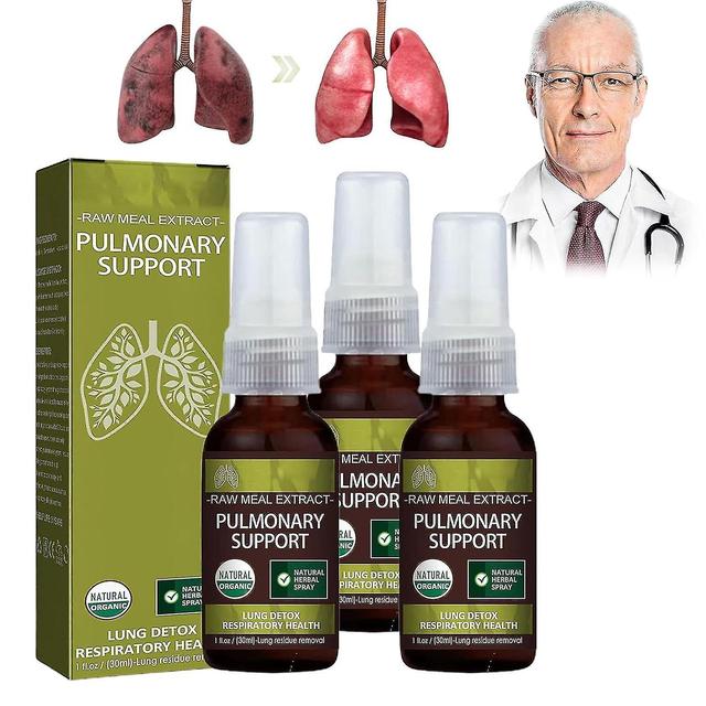 Breathdetox Herbal Lung Cleansing Spray, Reinigt Longen Van Afvalstoffen En Slijm, Bevordert Longgezondheid, Gezondheidssupplement 3pcs on Productcaster.