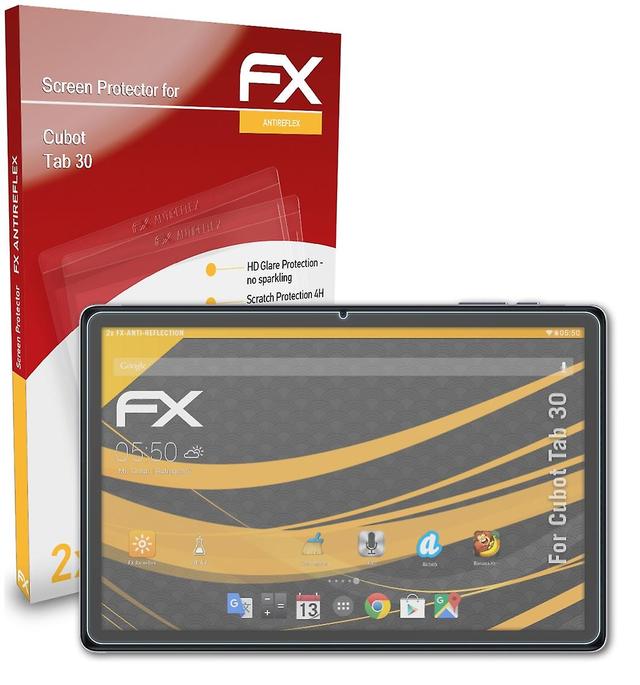 atFoliX 2x protective film compatible with Cubot Tab 30 armored film matt & shockproof 05 FX ANTIREFLEX on Productcaster.