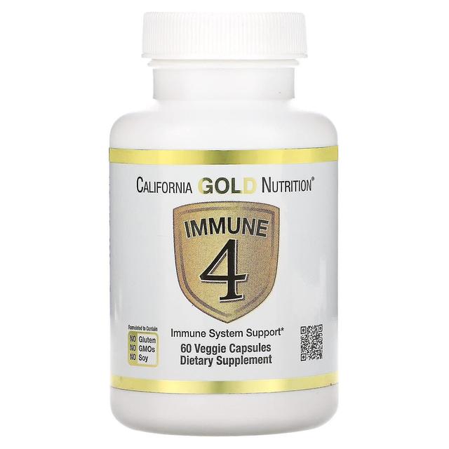 California Gold Nutrition, Imune 4, Suporte ao Sistema Imunológico, 60 Cápsulas Vegetais on Productcaster.