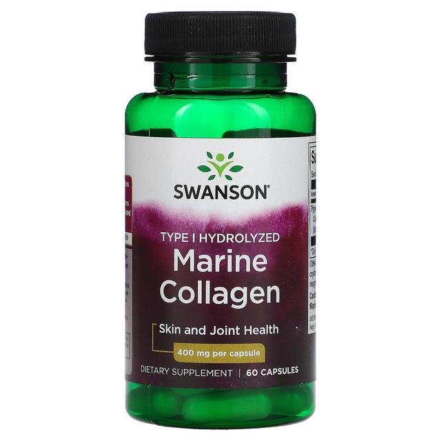 Swanson, Marine Collagen, 400 mg, 60 Capsules on Productcaster.