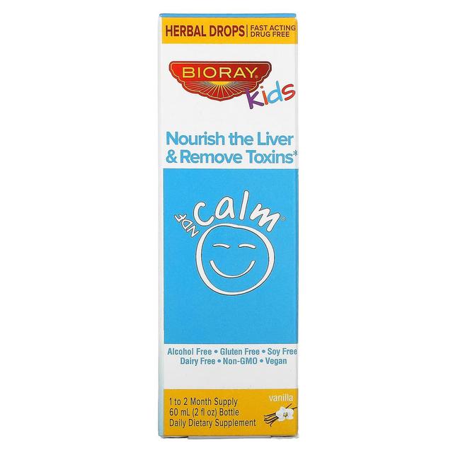 Bioray Inc. Bioray Inc., NDF Calm, Nourish the Liver & Remove Toxins, Kids, Vanilla, 2 fl oz (60 ml) on Productcaster.