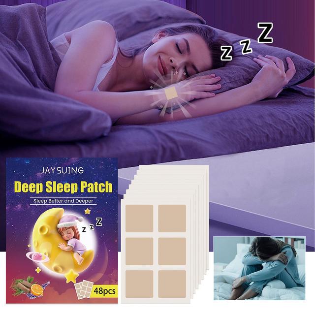 Jaysuing Deep Sleep Patch zmierňuje stres tela, pomáha vám pokojne zaspať a pomáha omladiť vašu myseľ. 48pcs on Productcaster.