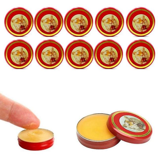 3-10pcs Tiger Balm Red Ultra Extra Strength Tiny Tin Four Pack For Neck And Shoulder Rub And Many Other Great Uses For Your Well Being on Productcaster.