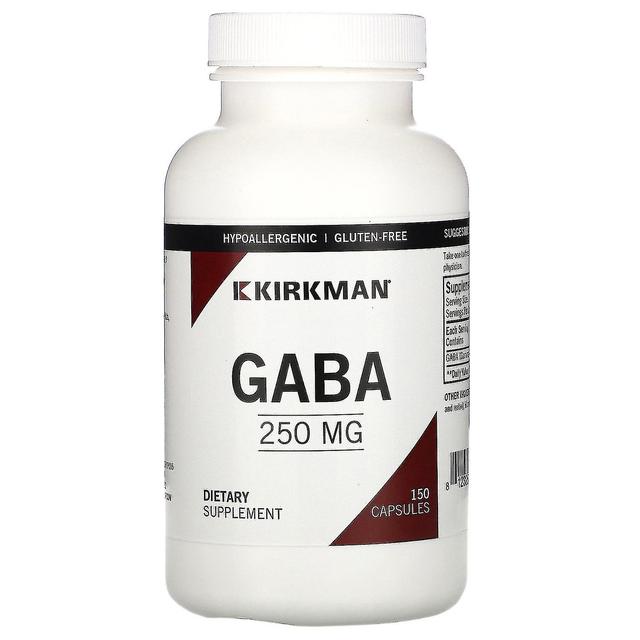 Kirkman Labs, GABA, 250 mg, 150 Cápsulas on Productcaster.