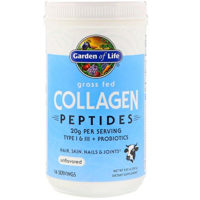 Garden of Life, Grass Fed Collagen Peptides, Unflavored, 9.87 oz (280 g) on Productcaster.