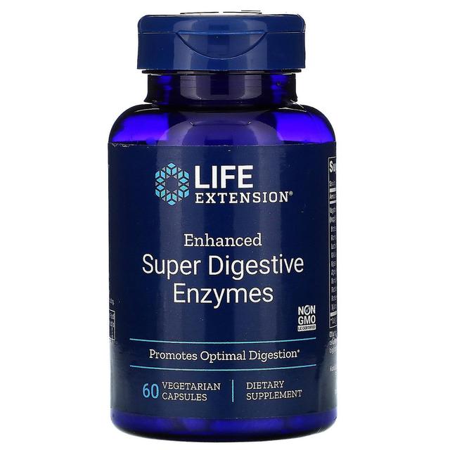 Life Extension, Enhanced Super Digestive Enzymes, 60 Vegetarian Capsules on Productcaster.