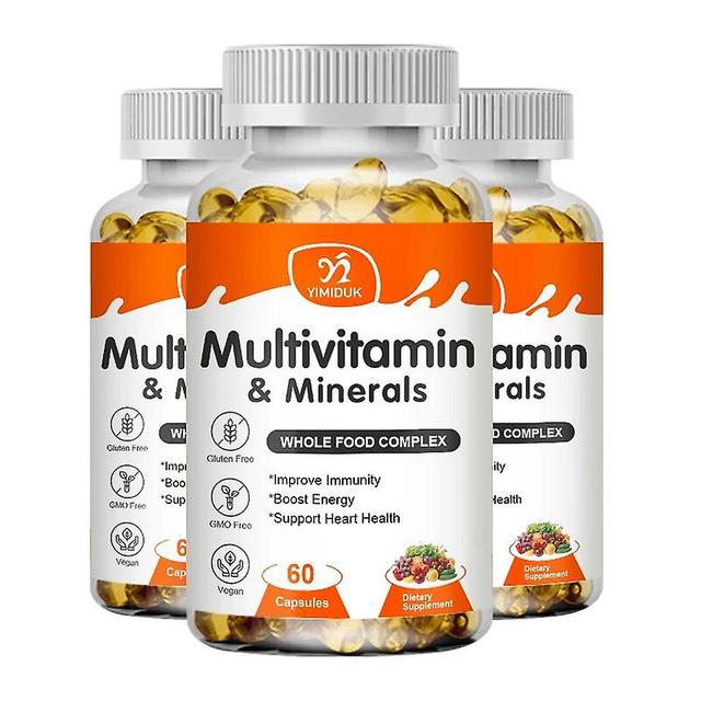 Venalisa Multivitamin-Kapseln mit Vitaminen und Mineralien für Energie, Gehirn, Herz, Haut, Augengesundheit, Immununterstützung für Frauen und Männ... on Productcaster.