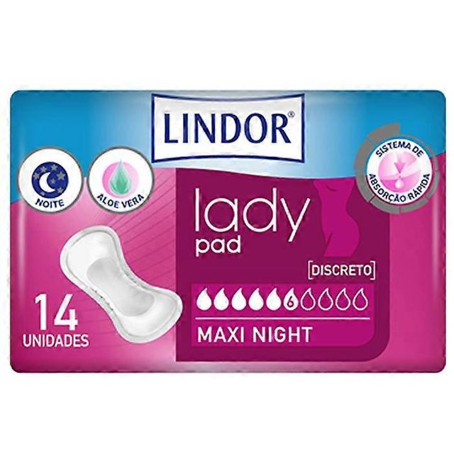 Lindor lady pad maxi night 6 drops on Productcaster.