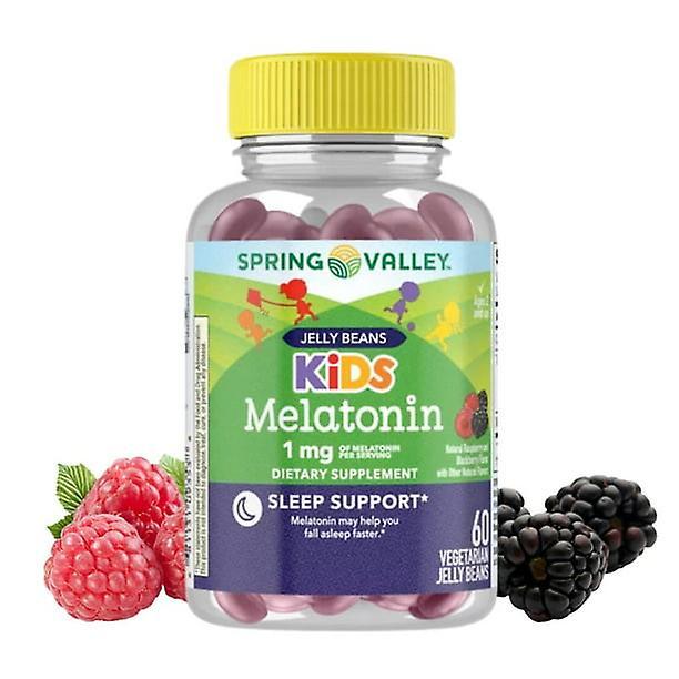 Spring Valley Kids Melatonin, 1 mg vegetarische Geleebohnenergänzung, 60 Stück on Productcaster.