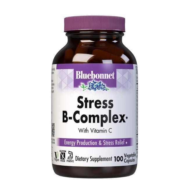 Bluebonnet Stress B-Complex 100 Vegetable Capsules on Productcaster.