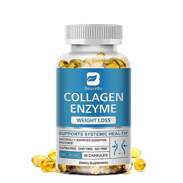 Eccpp Free Shipping Enzyme Collagen Capsule Slimming Lose Weight Fast Support Digestion Anti-aging For Women & Men Health Care Diet 30 Capsules on Productcaster.