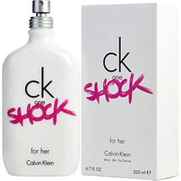 CK ONE SHOCK by Calvin Klein EDT SPRAY 6.7 OZ For Women Amber on Productcaster.