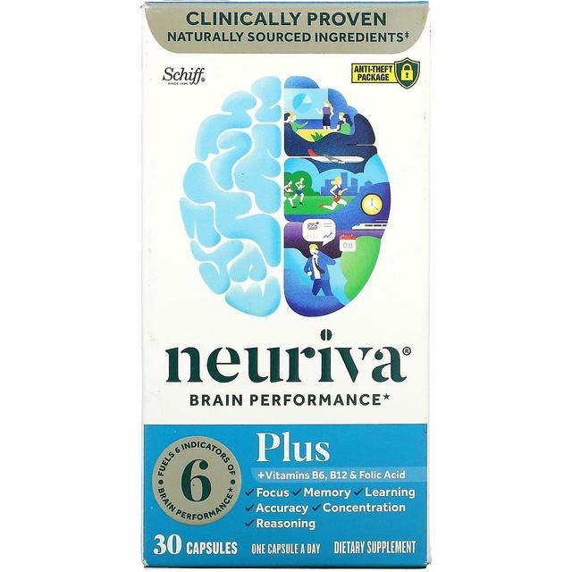 Schiff, Neuriva Brain Performance, Plus, 30 Capsules on Productcaster.