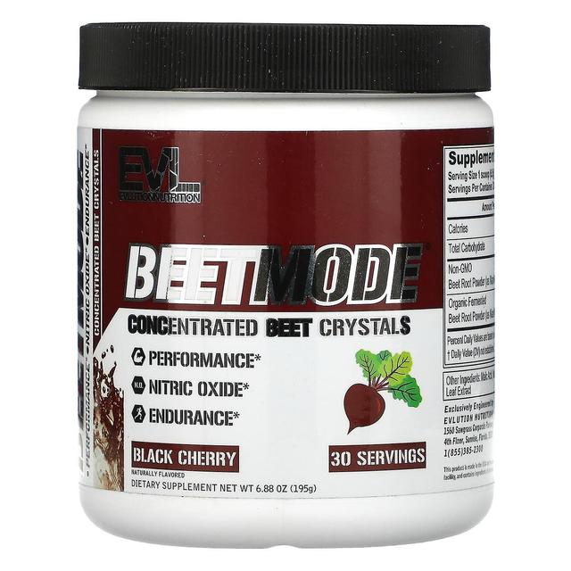 EVLution Nutrition, BeetMode, Concentrated Beet Crystals, Black Cherry, 6.88 oz (195 g) on Productcaster.