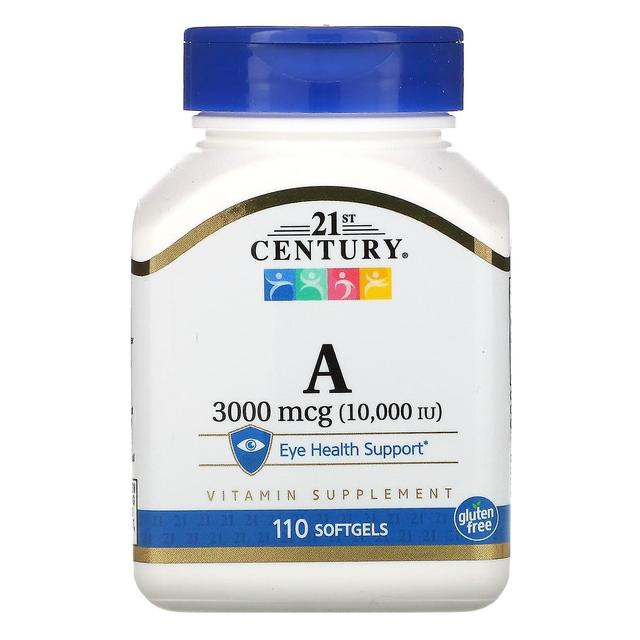 21st Century, Vitamin A, 3,000 mcg (10,000 IU), 110 Softgels on Productcaster.