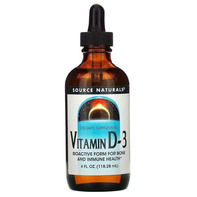 Source Naturals Lähde Naturals, D-3-vitamiini, 4 fl oz (118,28 ml) on Productcaster.