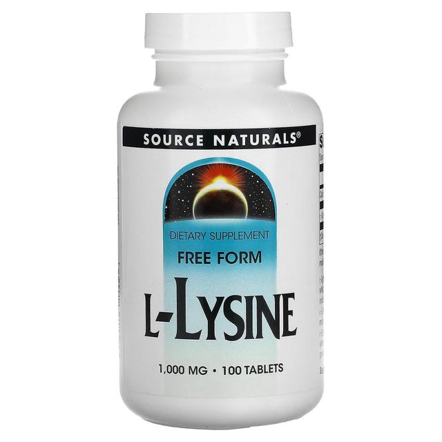 Source Naturals, L-Lysine, 1,000 mg, 100 Tablets on Productcaster.