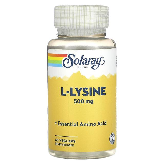 Solaray, L-Lisina, 500 mg, 60 VegCaps on Productcaster.