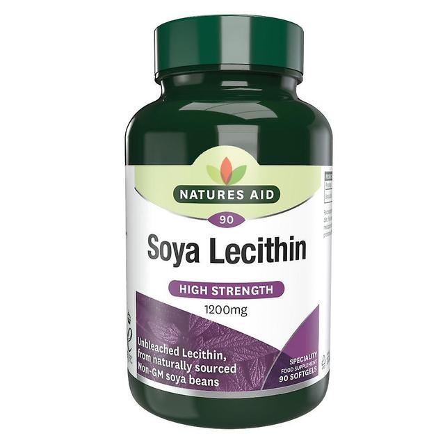 Natures aid soya lecithin 1200mg 90's on Productcaster.