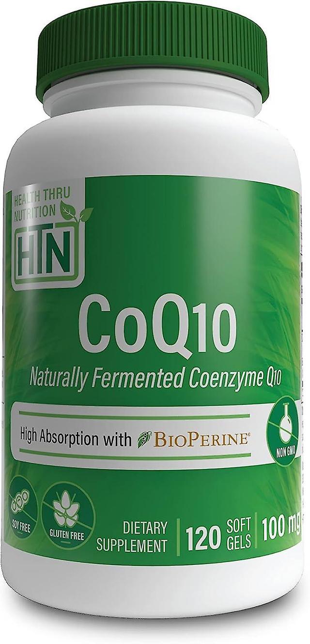 Health Thru Nutrition CoQ10 with BioPerine 100mg 120 Softgels on Productcaster.