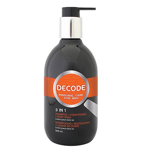 Decode Décoder 3 en 1 shampooing lavage et revitalisant, 500 ml on Productcaster.