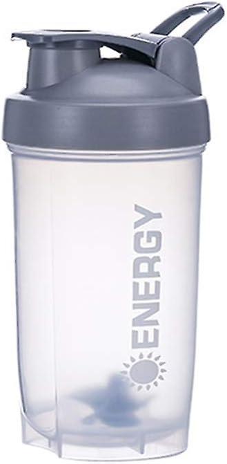 Pxcl Dewenwils Protein Shakers Cup Suplementos deportivos Shakers con mixer Ball Fitness Batidors Sportsmen Portable Workout Water Cup 500ml (gris) on Productcaster.